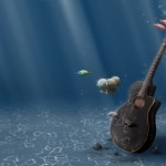 гитара под водой